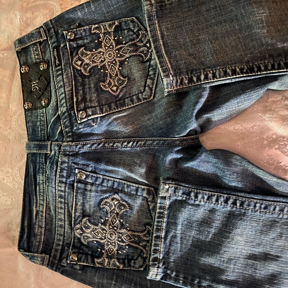 Miss Me denim size 29 tall JPS40052 skinny in great condition - Picture 2 of 3